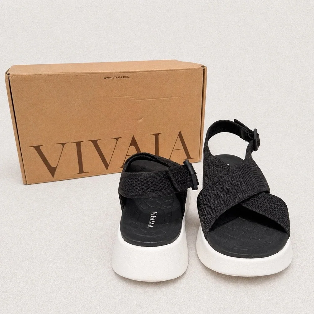 VIVAIA Kara Platform Sandals Black | EU 41.5 / US 10